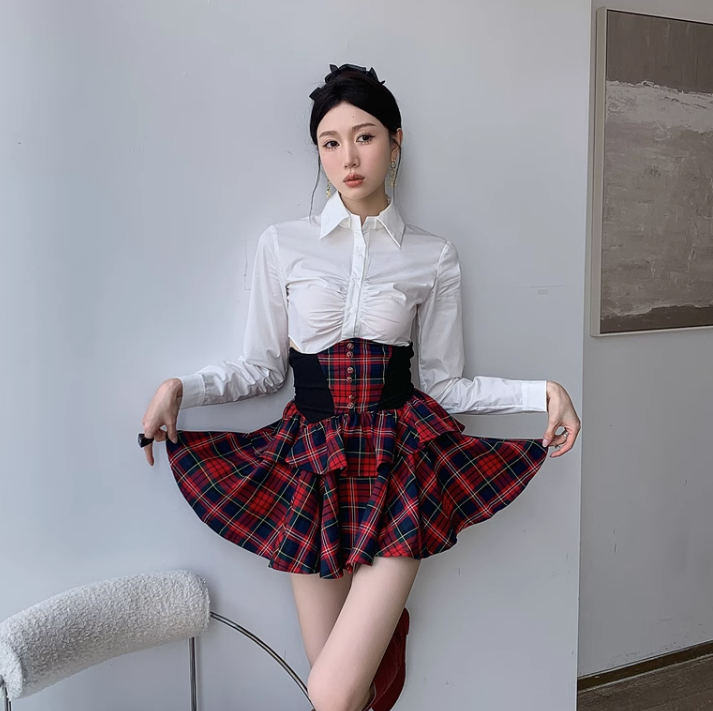Two-piece summer dress summer design sexy hip skirt LL-361
