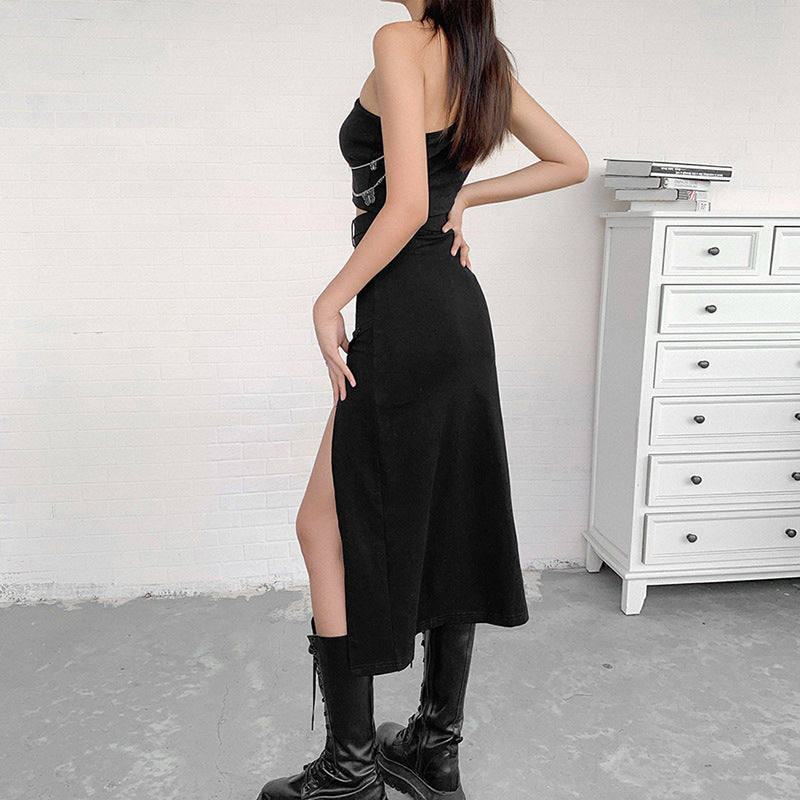New Women's Solid Color Half Skirt LL-259