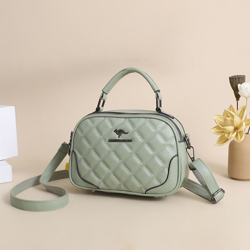 New practical rhombic high-end bag layered large-capacity handbag fashion all-match popular shoulder Messenger LT-6868