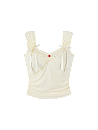Wide shoulder straps, pure desire, slightly plump, ruffled bow tie, and waistcoat in two colors for summer LL-450