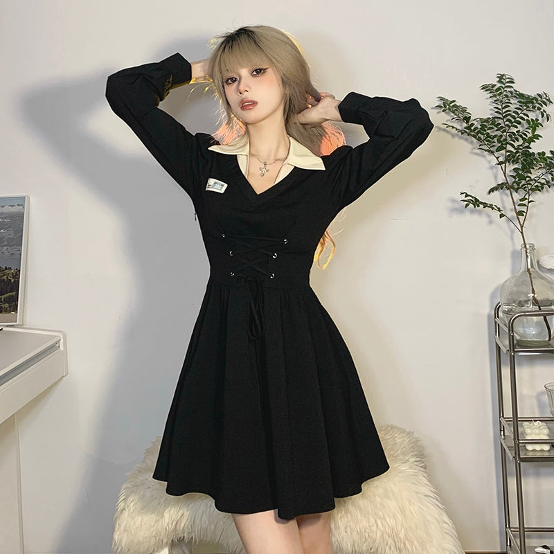 POLO Dress hottie style mini dress look thin LL-035