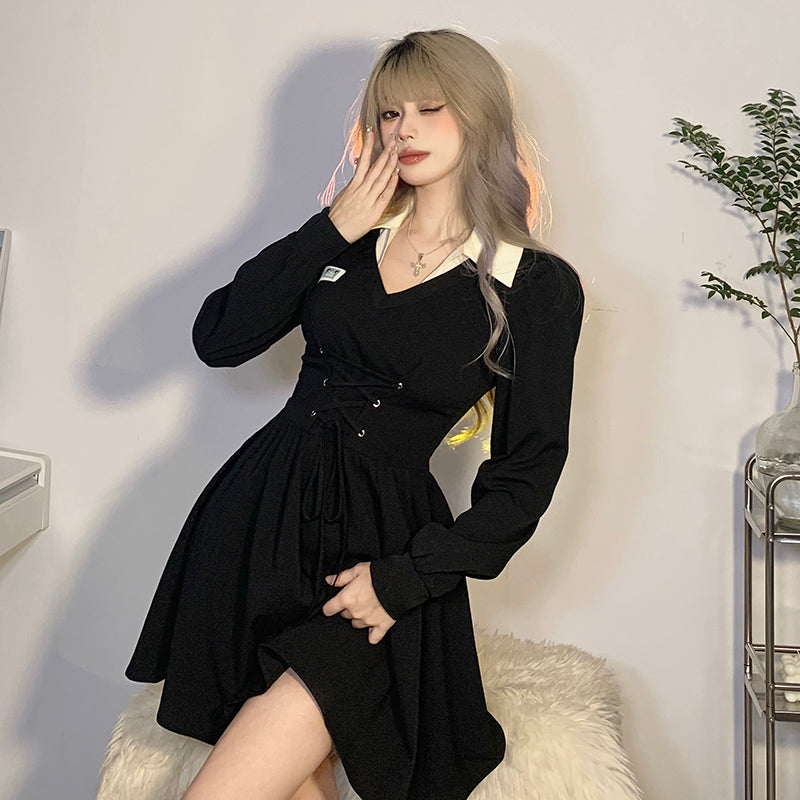 POLO Dress hottie style mini dress look thin LL-035