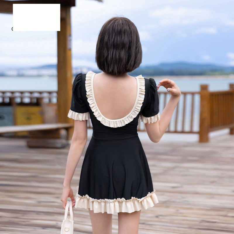 One-piece swimsuit ins hot spring swimming suit. LL-059