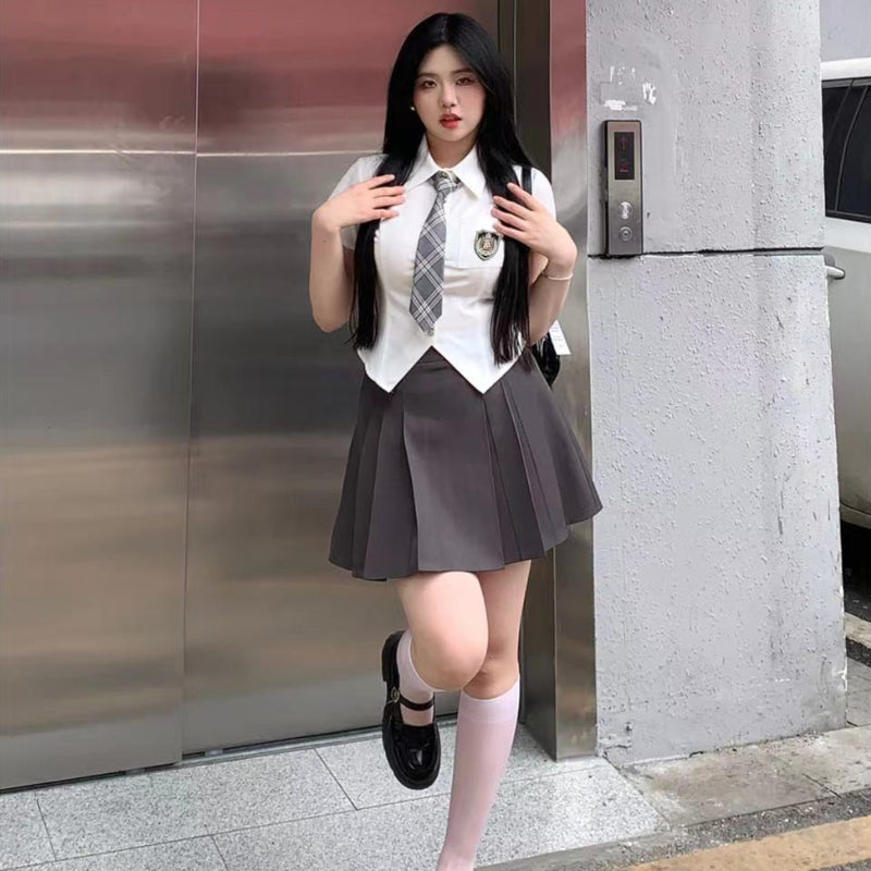 School style  shirt skirt suit summer new fashion LL-141