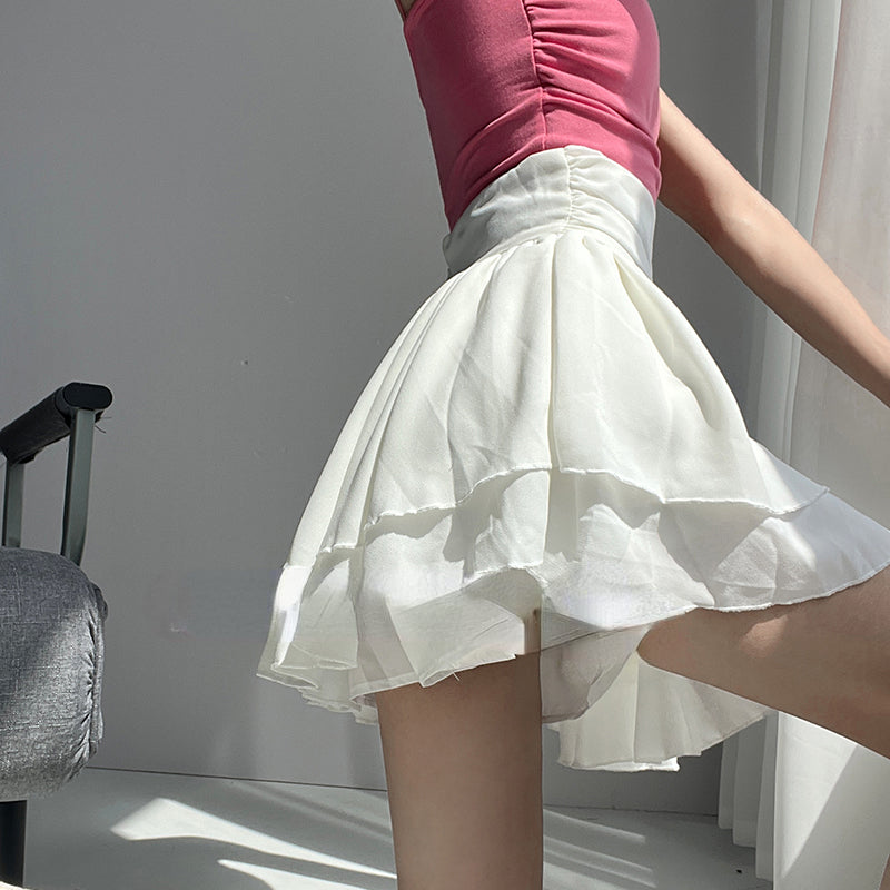 Ballet academy wind girl spring and summer spice girl short skirt and high waist LL-398