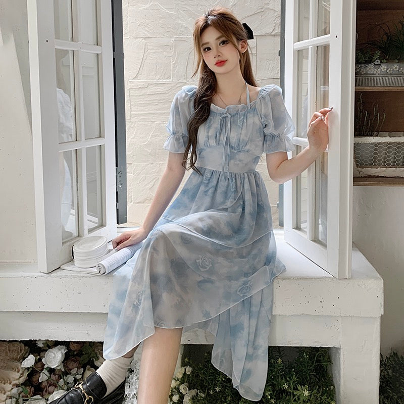 New summer long dress summer dress sweet party beach  LL-197