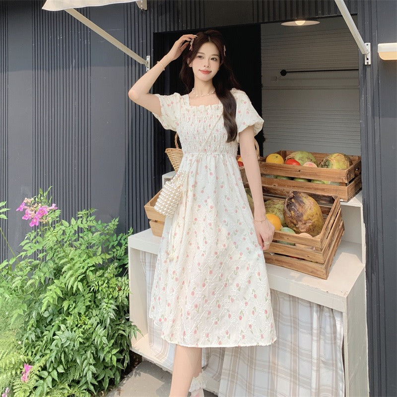 flower dress for girls summer dress long dress for vacation LL-226