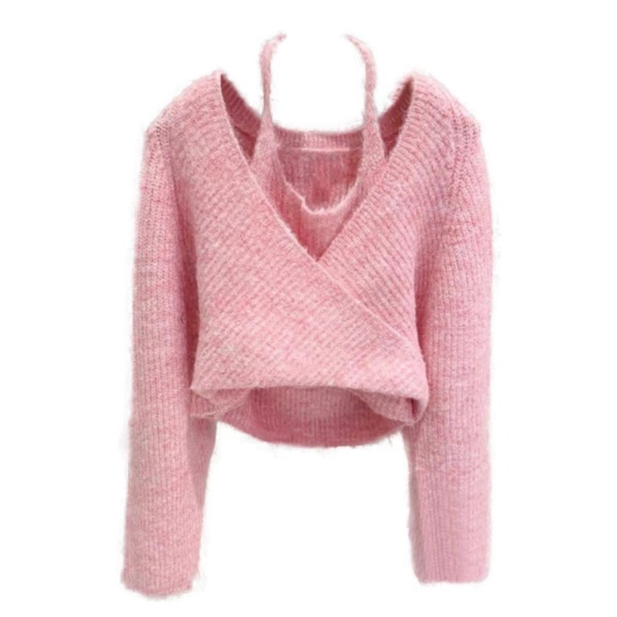 Pink 2 in 1 shirt cute casual style fall fashion LL-676