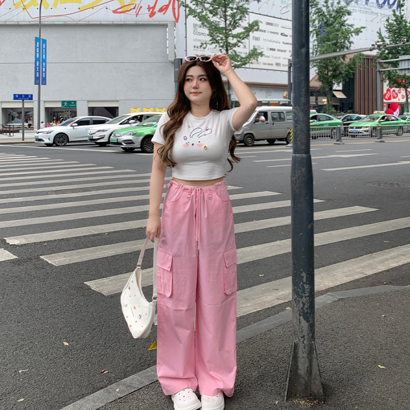 God-class slim overalls female 2023 new loose straight wide-leg pants LL-649