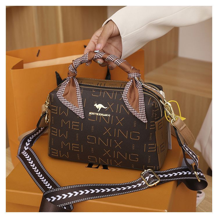 Light luxury vintage fashion versatile silk scarf large capacity shoulder cross-body bag LT-6828