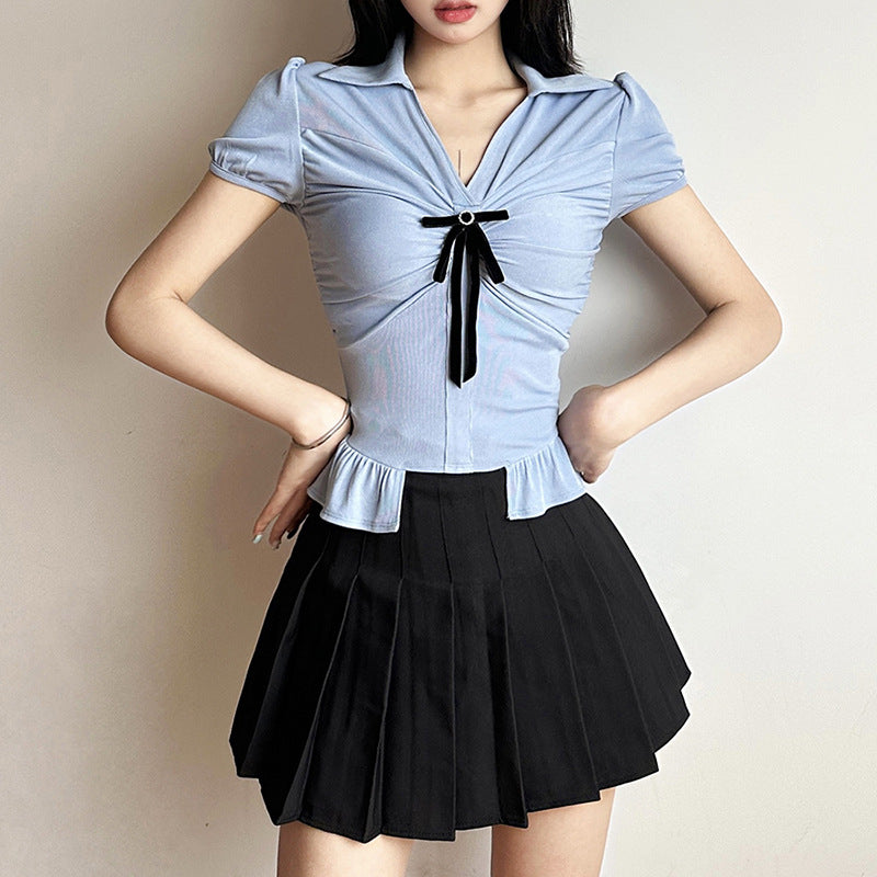 summer shirts preppy style sexy T-Shirt cotta hot girl style-331