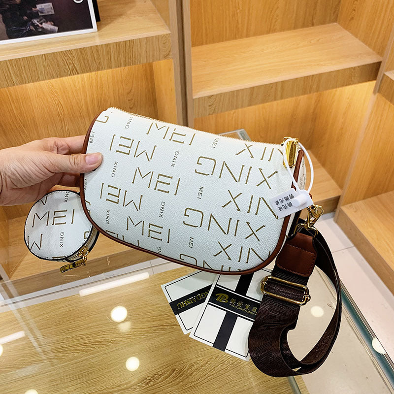 New Retro Letter Shoulder Bag Fashion Versatile Trend Messenger Bag LT-9912