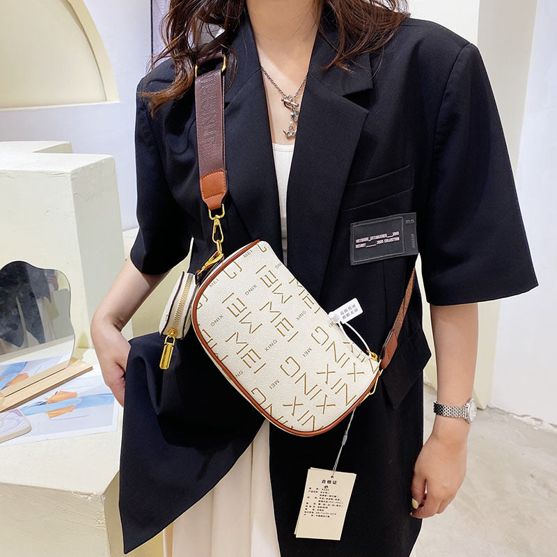 New Retro Letter Shoulder Bag Fashion Versatile Trend Messenger Bag LT-9912