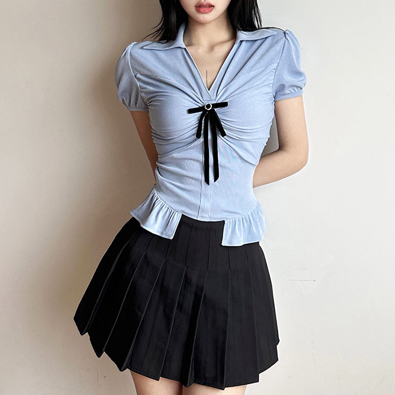 summer shirts preppy style sexy T-Shirt cotta hot girl style-331