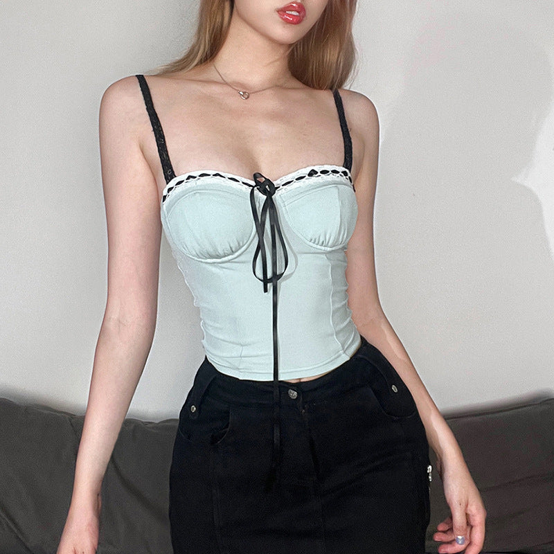 new women fashion suspenders sexy top LL-316