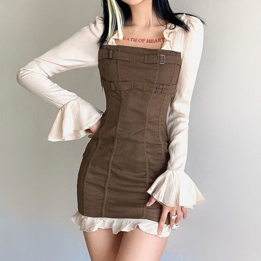 hottie style mini dress look thin LL-269