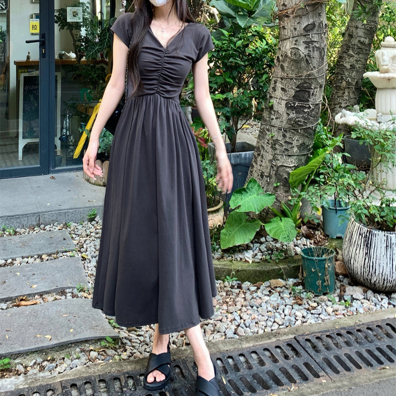 V-neck dress for women's summer ballet long dress for vacation LL-212