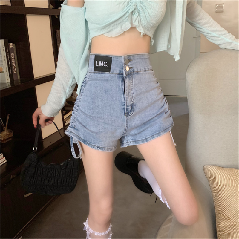 Mini pants jeans shorts plus size hot girl style 2 colors LL-074