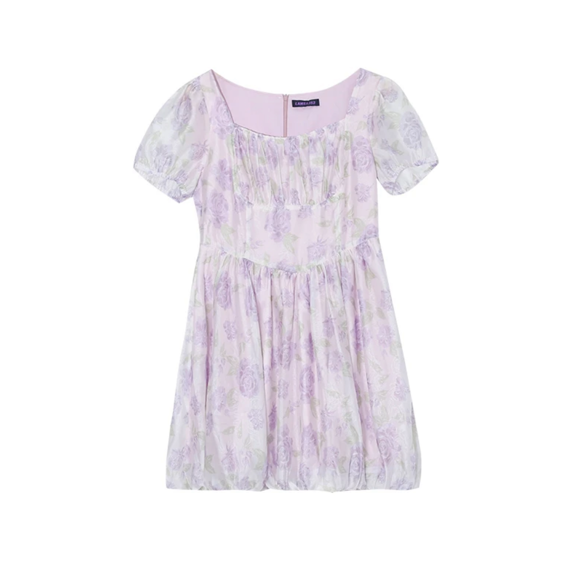 Summer fresh mini dress  floral dress purple dress LL-094