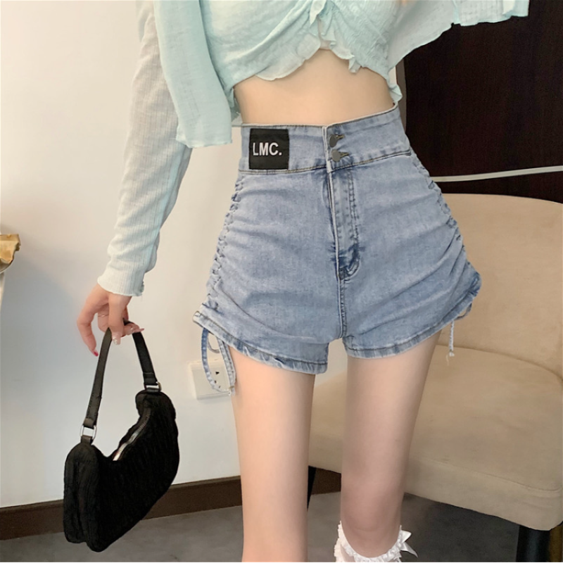 Mini pants jeans shorts plus size hot girl style 2 colors LL-074