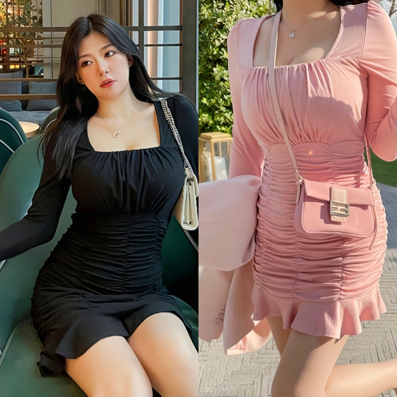 Sexy Mini dress wrap dress look think 2colors  LL-020