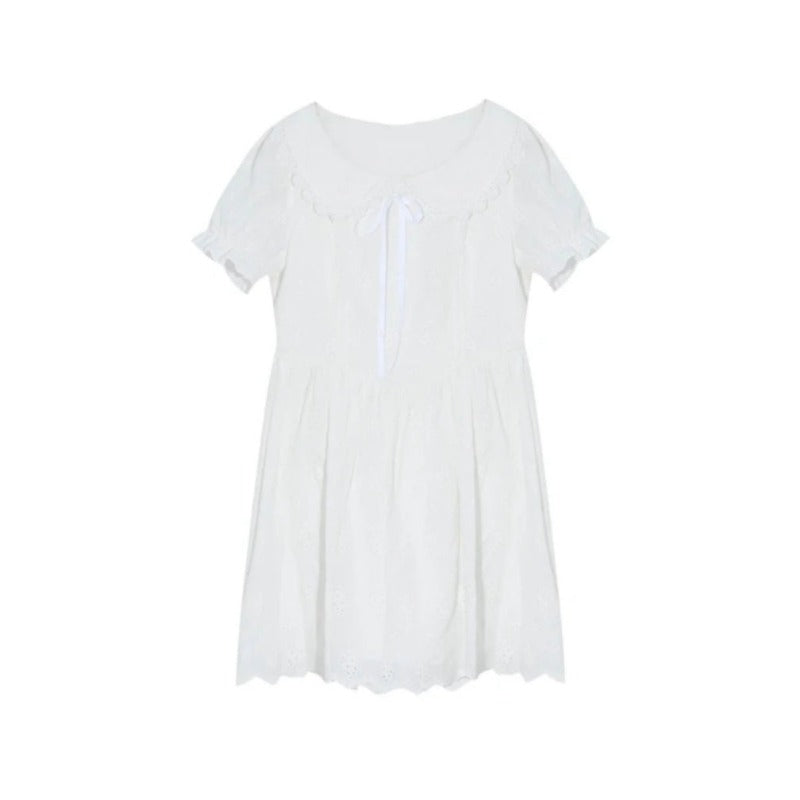 New summer white dress summer dress mini dress LL-090