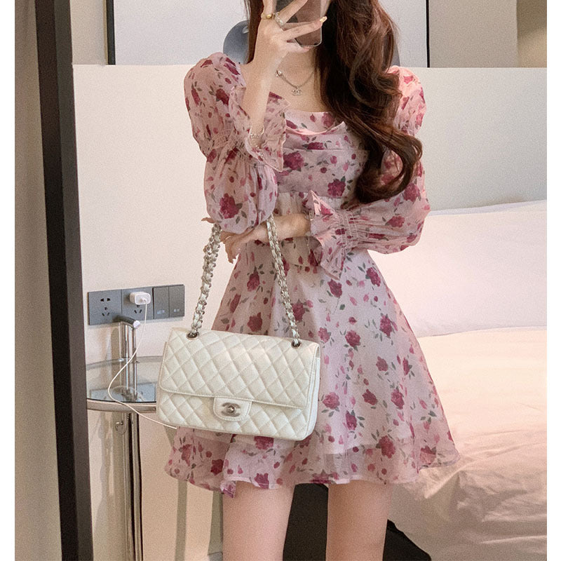 New summer flower dress Ladylike style LL-025