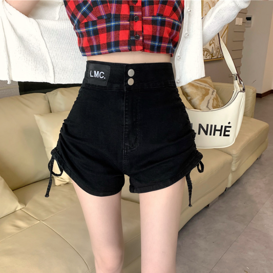 Mini pants jeans shorts plus size hot girl style 2 colors LL-074